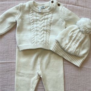 Baby Girl Cable-Knit Outfit 3-6 month by Janie and Jack